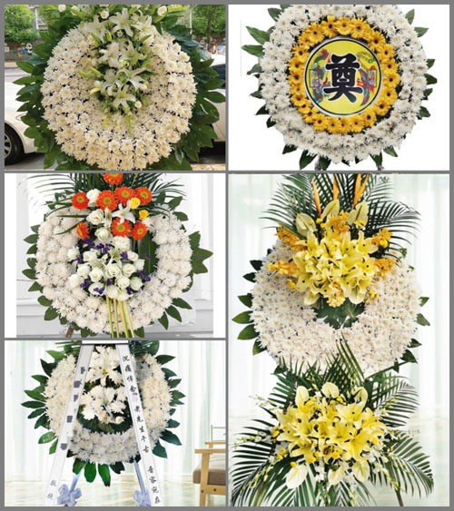广东广州市花都区花东镇凤凰村花圈速递